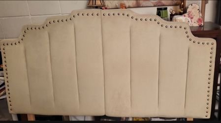 Queen velvet headboard