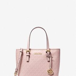 Jet Set Travel Extra-Small Logo Top-Zip Tote Bag