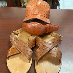 Nuevo Set En Piel De Avestrus