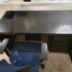 Ikea Malm Desk, Black-brown, 55