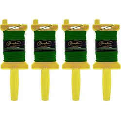 Stringliner 11156 Original Mason’s Line Reels – 100′. Stringliner® Original BRAIDED GREEN 100'. (4 Pack)