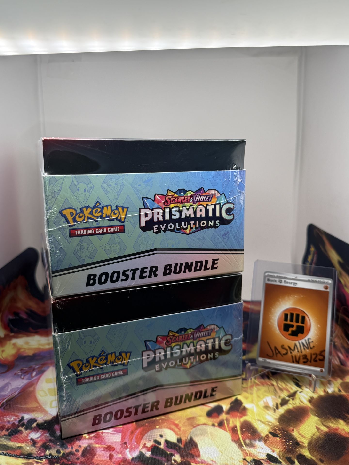 Sealed Pokemon Prismatic Evolutions Booster Bundle Display