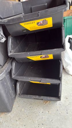 Stanley new storage boxes. 4 each