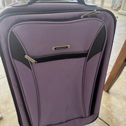 Purple Rolling Suitcase 