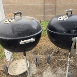 2x Weber Kettle Charcoal Grills — 22.5" — $75 each