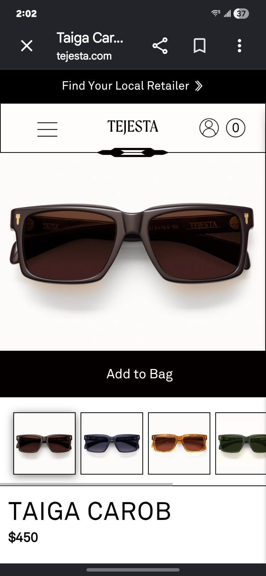 Sunglasses Tejesta Taiga Carob