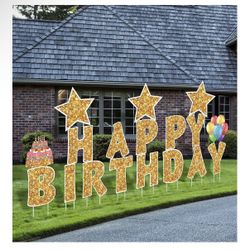 Happy Birthday Yard Sign