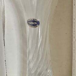 Lenox Hand Blown Small Crystal Vase New