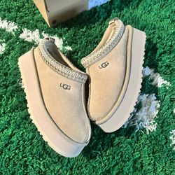 UGG Tazz Slipper Mustard Seed Platform Size 8 9 10
