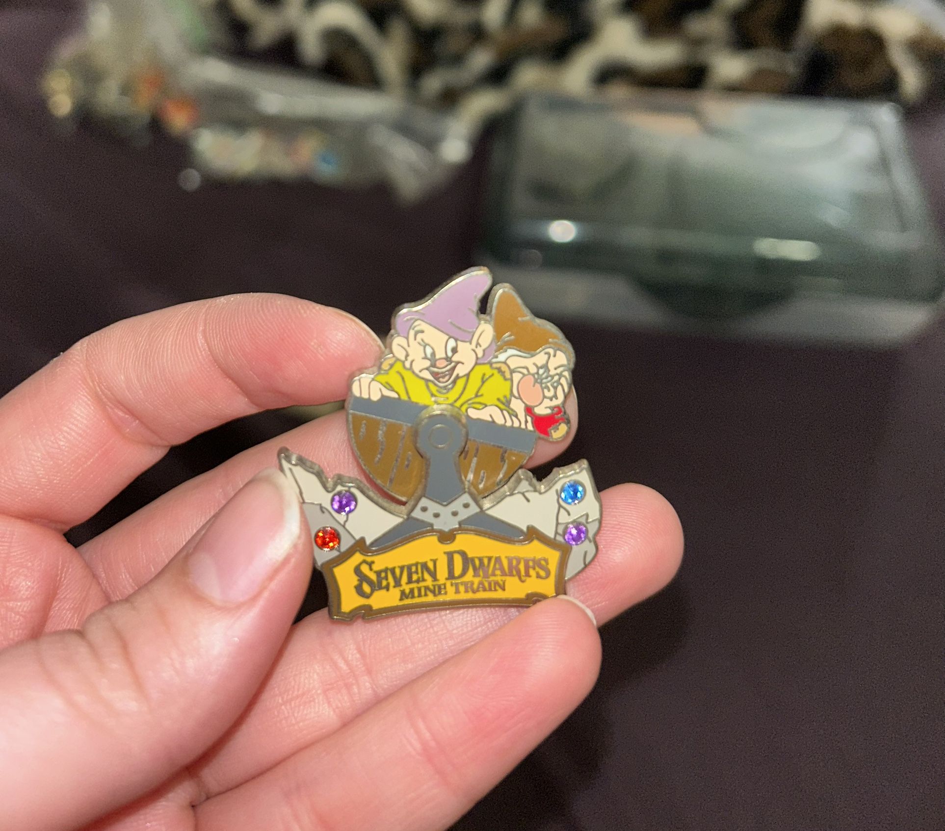 Disneys Seven Dwarfs Mine Train Pin! Dopey & Grumpy