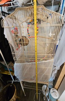 Bird cage with stand