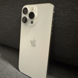 iPhone 15 Pro Max 256GB White Titanium Unlocked Like New Condition