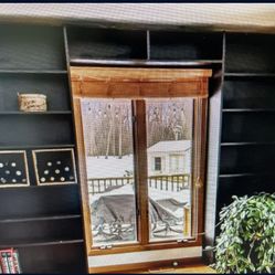 FREE- Wall shelving with adjustable shelves – great condition!