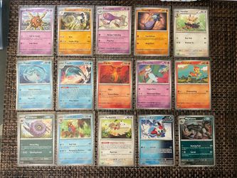 Pokémon cards variety of different ones