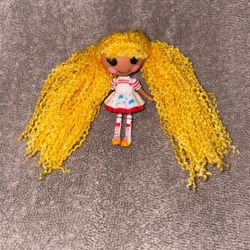 Lalaloopsy Mini Doll Loopy Yellow Hair Spot  Splatter Splash 