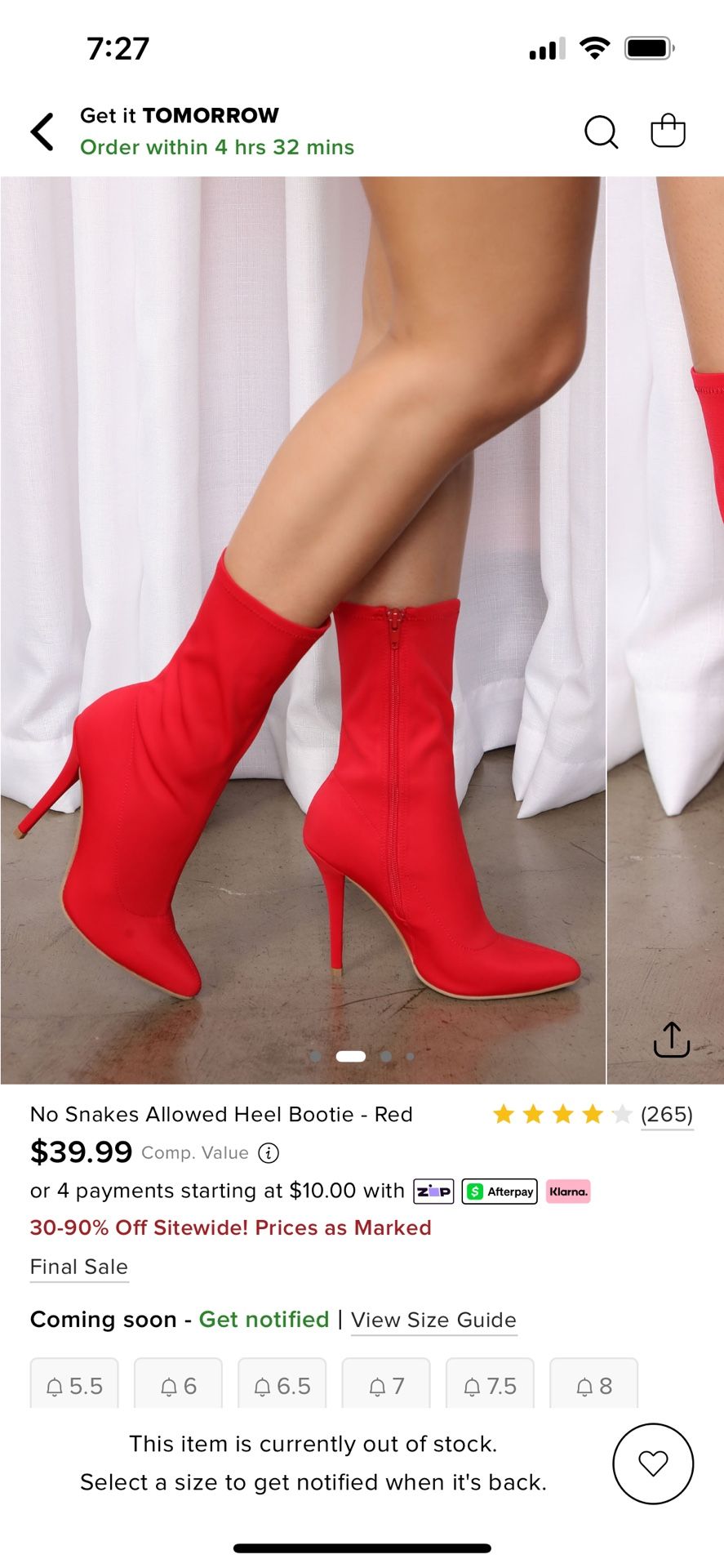 Red Heel Booties