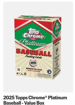 “PRESALE” 2026 Topps Chrome Platinum Value Box (Confirmed Pre-Order)