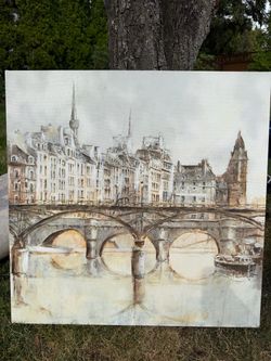 Paris Cityscape Canvas Wall Art Painting