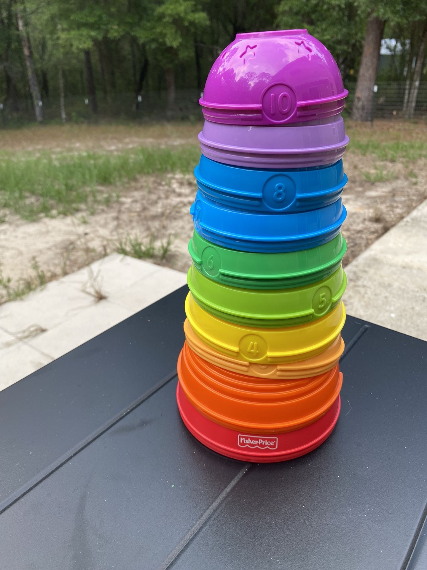 Fisher Price Nesting Ball Stacking Bowls Cups Preschool Toy 10 Pieces Complete