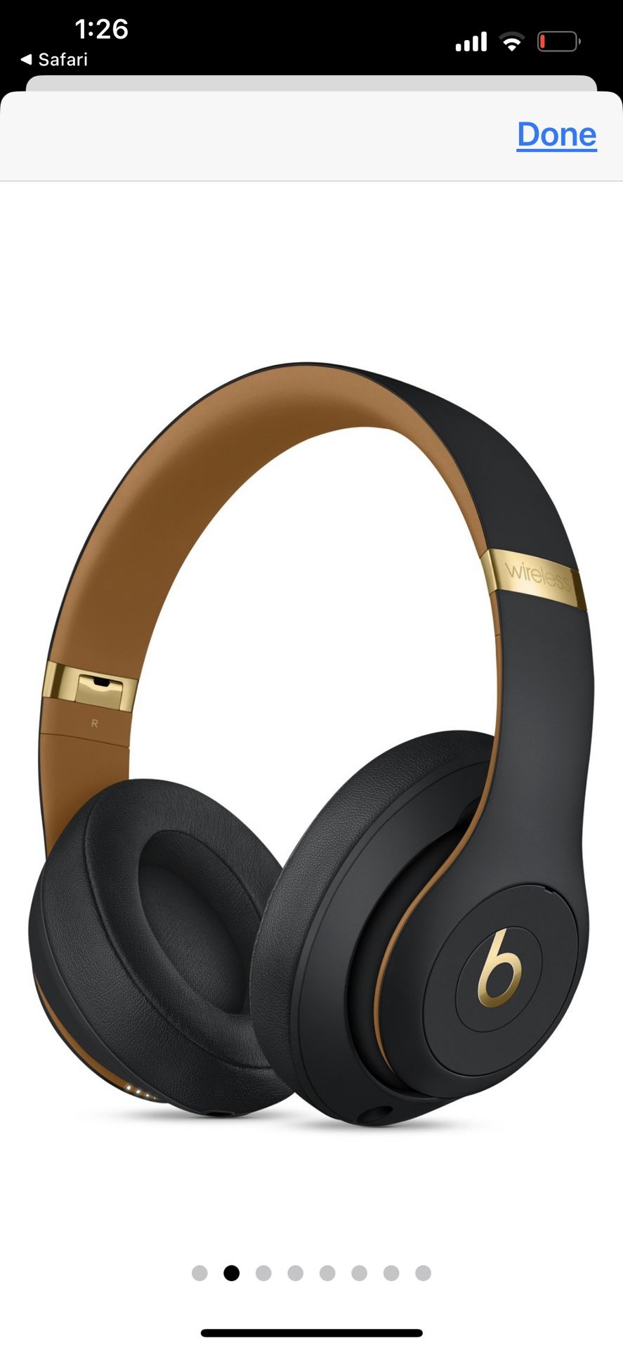 Beats Studio 3 Wireless Over Ear Headphones. 