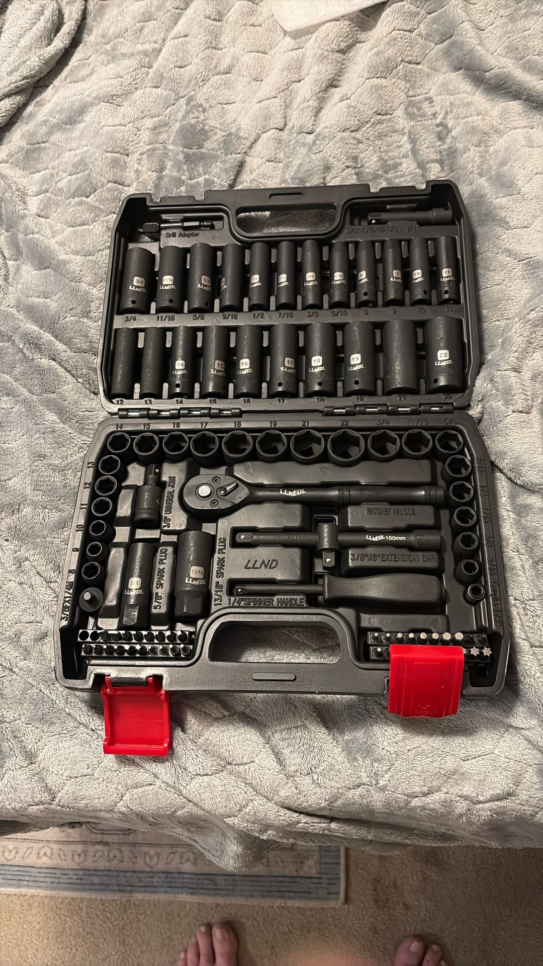 3/8th Impact Socket Wrench Set 95 Pieces