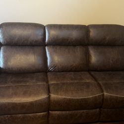 Leather Sofa Set 