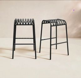 $119!! AllModern Abra Outdoor Bar Stools – Set of 2 – Brand New & Fully Assembled