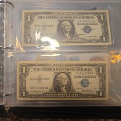 Blue Seal Dollar Bills