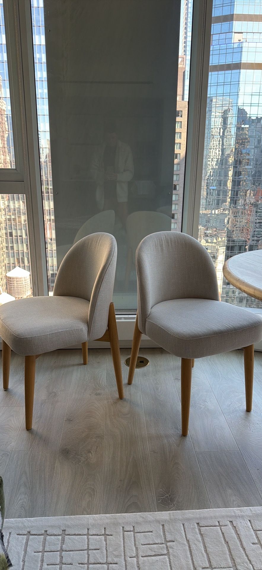 Beige Linen Chairs