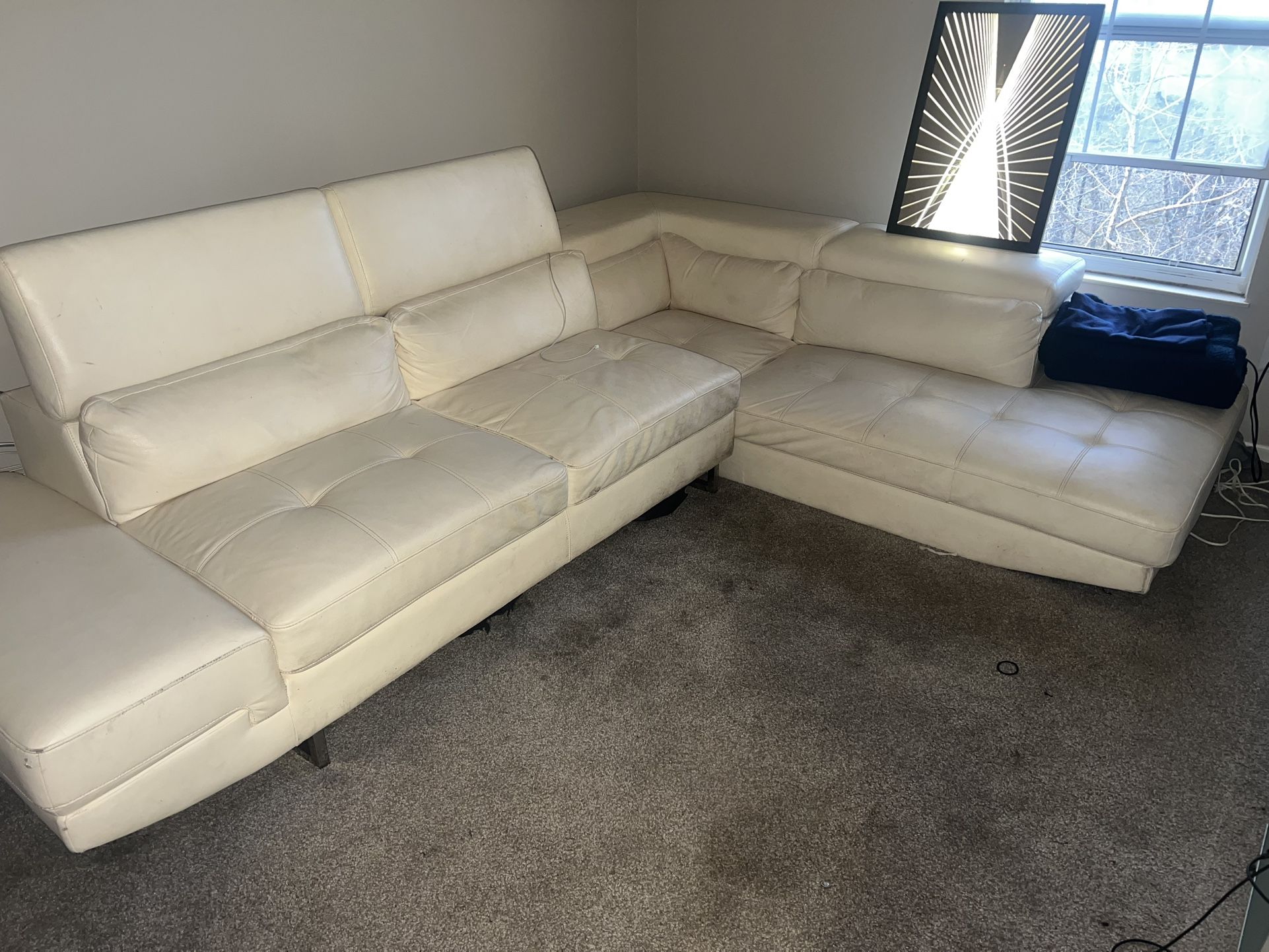 White Sectional