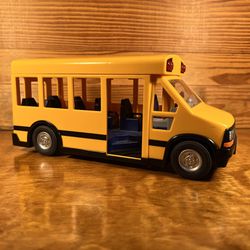 2011 Playmobil Yellow School Bus with Flashing Lights