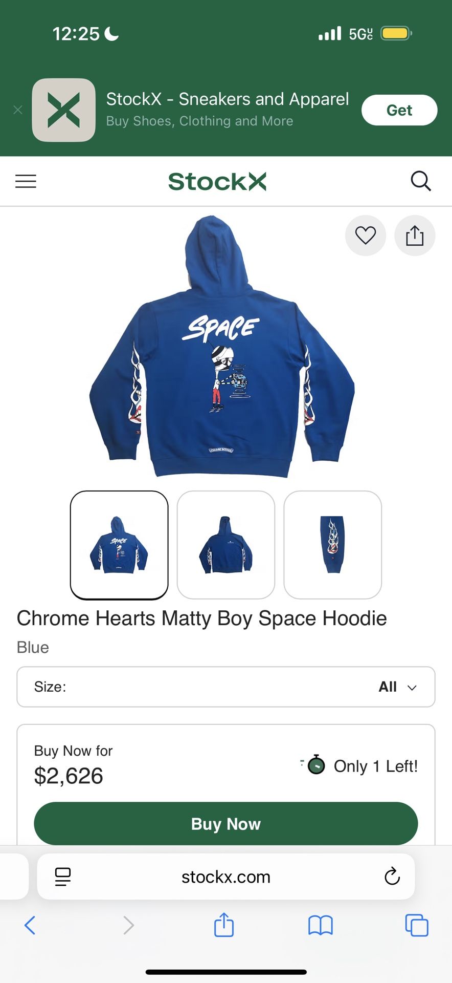 Chrome Hearts Matty Boy Space Hoodie