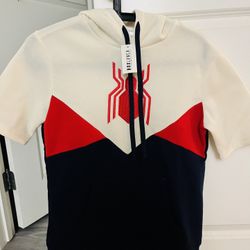 Spider Man fleece Top Size XS