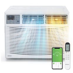 ROVSUN 8000 BTU 115V Window Air Conditioner with Heat & Install Kit