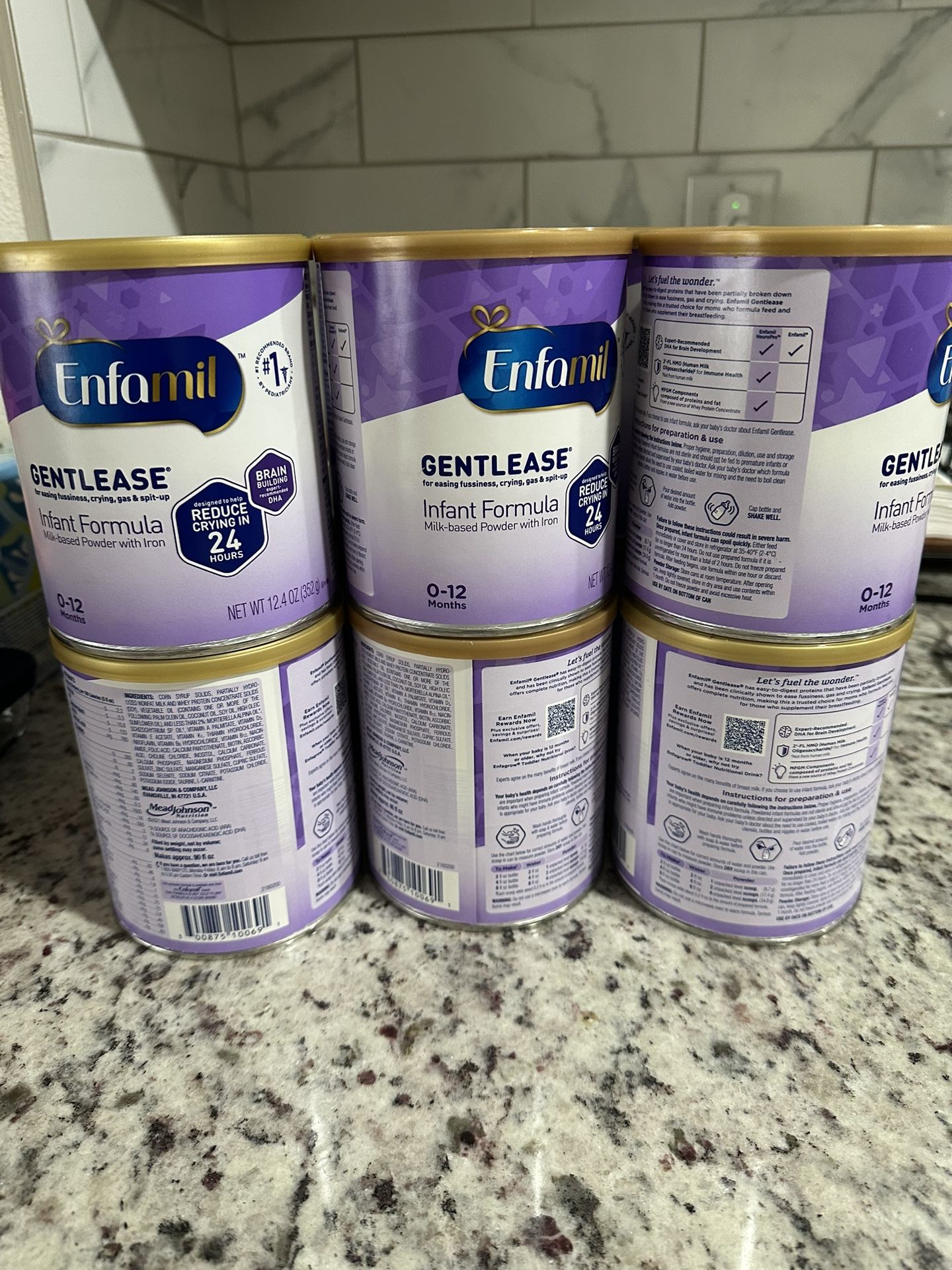 Enfamil Baby Formula Gentelease 12.4oz