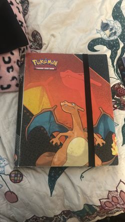 Pokémon book with cards inside