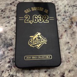 Cal Ripken Jr Authentic Images 24kt Gold
