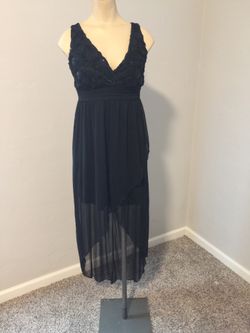 High Low Black dress
