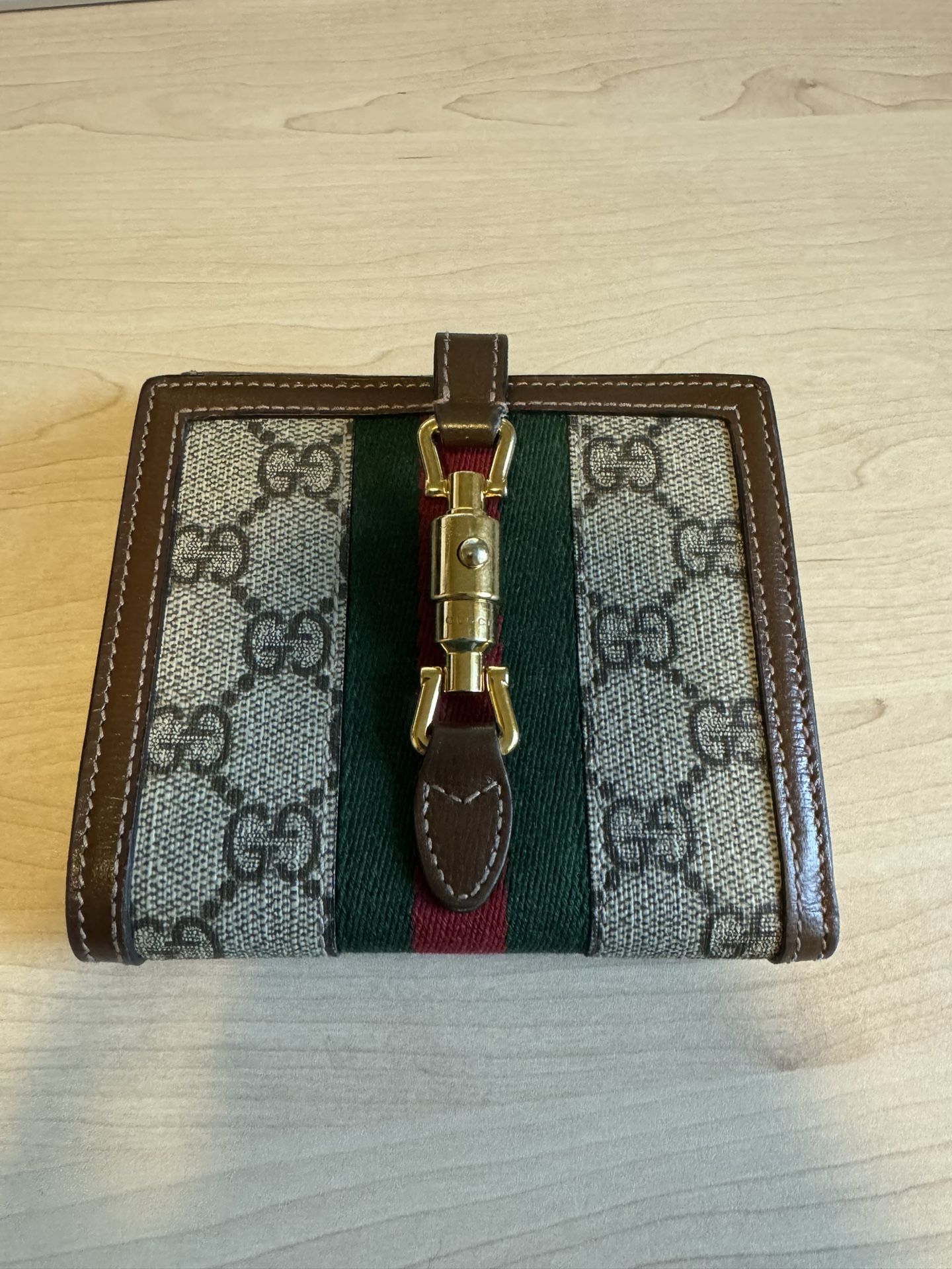 Gucci French flap wallet