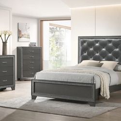 Kaia Gray Panel Bedroom Set