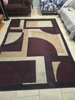 Large Area Rug Geometric Pattern 8×10