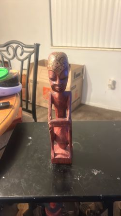 Wooden Statue. Indonesian. Statue Wooden Isle Leti - Sculpture Yene