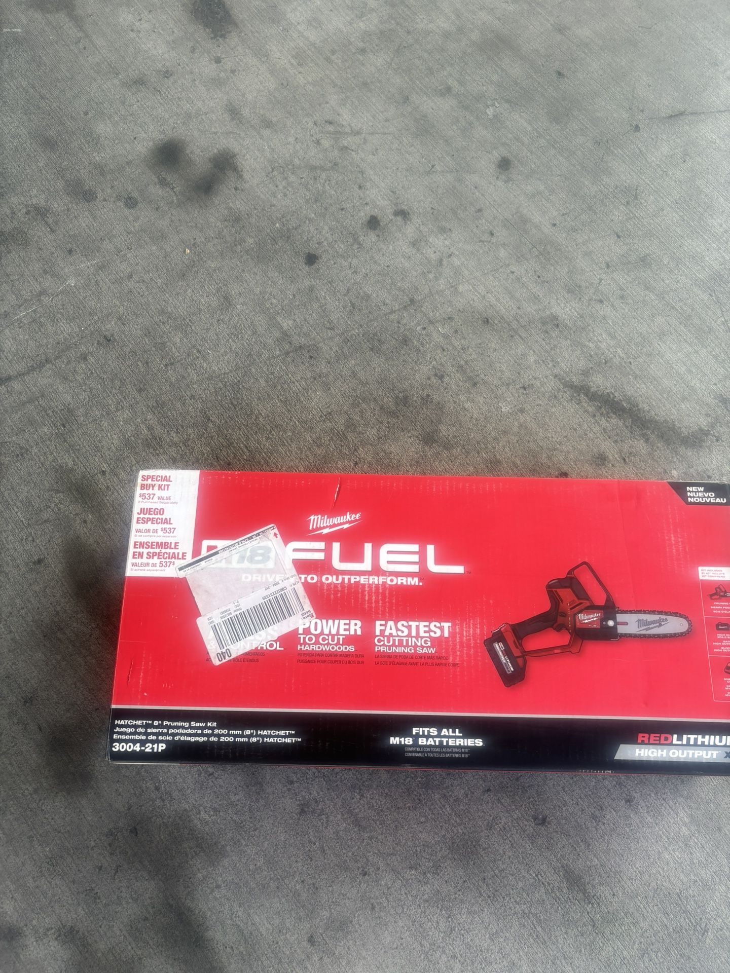 M18 FUEL 8 in. 18V Lithium-Ion Brushless HATCHET Pruning Saw Kit with 6Ah High Output Battery and Charger