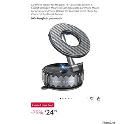 Brand new Car Phone Holder for Magsafe [78+LBS Hyper Suction & 4400gf Strongest Magnetic] 360°Adjustable Car Phone Mount Car Accessories Phone Holders