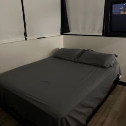 Bed With Frame Black