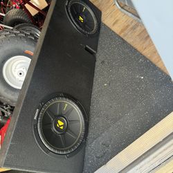 (2) 12” Sub Woofers And Amp
