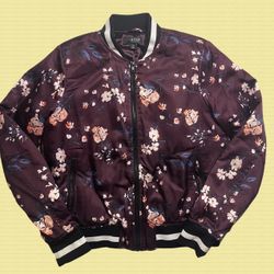 a.n.a A New Approach Floral Bomber Womens Jacket Size Medium