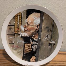 Vintage by NORMAN ROCKWELL "OLD MAN WINTER" 1979 Collector Plate