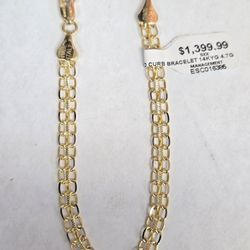 14kt Gold Bracelet 7"