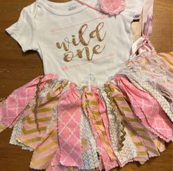 Girls 1st Birthday Outfit 🩷